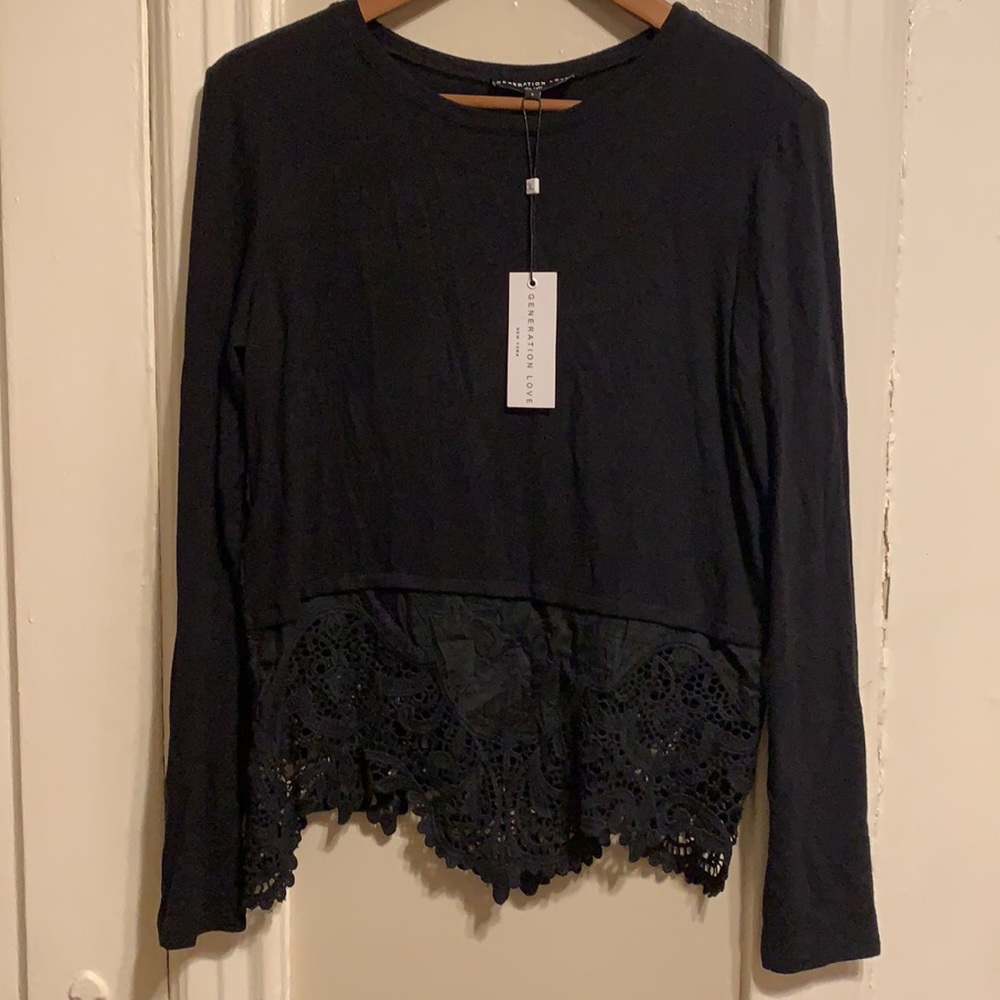 Generation Love NY Long Sleeve Shirt with Detailed back Small